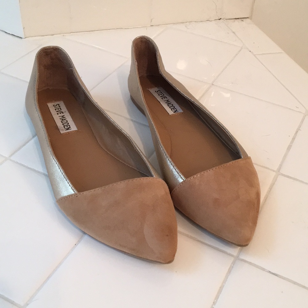 Gold Steve Madden Flats